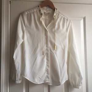 Michael Kors chain collar shirt